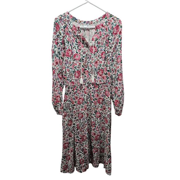 Old Navy Dresses & Skirts - NWT Old Navy Floral Long Sleeve Maxi Dress Size M Tall Fit Flare Cottagecore